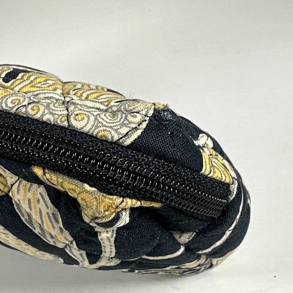 Vera Bradley Yellow Bird Small Cosmetic Lined Zipper Make-Up Toiletries Bag - Picture 4 of 8